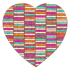 Color Grid 02 Jigsaw Puzzle (heart) by jumpercat