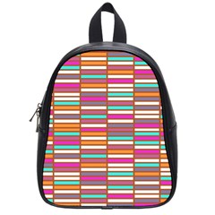 Color Grid 02 School Bag (small) by jumpercat