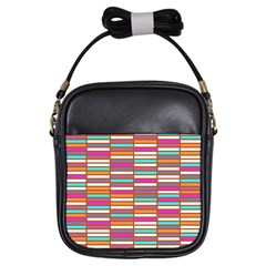 Color Grid 02 Girls Sling Bags by jumpercat