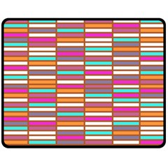 Color Grid 02 Fleece Blanket (medium)  by jumpercat