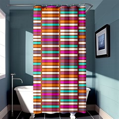 Color Grid 02 Shower Curtain 36  X 72  (stall)  by jumpercat