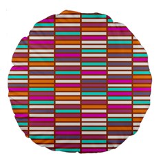 Color Grid 02 Large 18  Premium Round Cushions by jumpercat