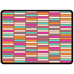 Color Grid 02 Double Sided Fleece Blanket (large)  by jumpercat