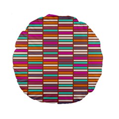 Color Grid 02 Standard 15  Premium Flano Round Cushions by jumpercat