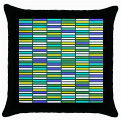 Color Grid 03 Throw Pillow Case (black) by jumpercat