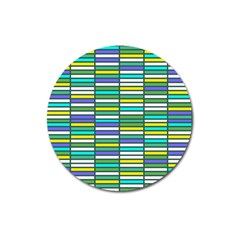 Color Grid 03 Magnet 3  (round)