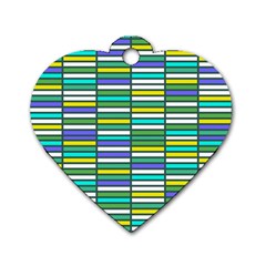 Color Grid 03 Dog Tag Heart (two Sides)