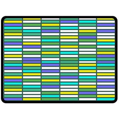 Color Grid 03 Double Sided Fleece Blanket (large)  by jumpercat