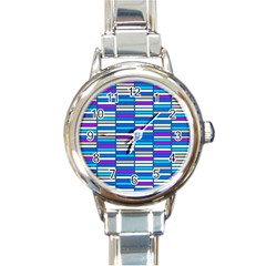 Color Grid 04 Round Italian Charm Watch