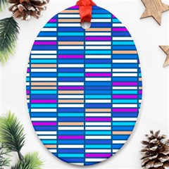 Color Grid 04 Ornament (oval) by jumpercat