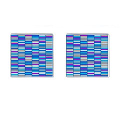 Color Grid 04 Cufflinks (square) by jumpercat