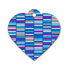 Color Grid 04 Dog Tag Heart (Two Sides)