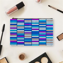 Color Grid 04 Cosmetic Bag (medium)  by jumpercat