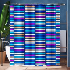 Color Grid 04 Shower Curtain 60  X 72  (medium)  by jumpercat