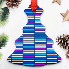 Color Grid 04 Christmas Tree Ornament (two Sides) by jumpercat