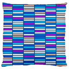 Color Grid 04 Large Flano Cushion Case (one Side) by jumpercat