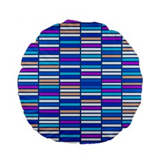 Color Grid 04 Standard 15  Premium Flano Round Cushions