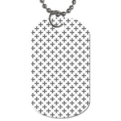 Black Cross Dog Tag (one Side) by jumpercat