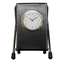 Black Cross Pen Holder Desk Clocks