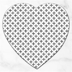 Black Cross Jigsaw Puzzle (heart) by jumpercat