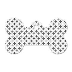 Black Cross Dog Tag Bone (one Side) by jumpercat