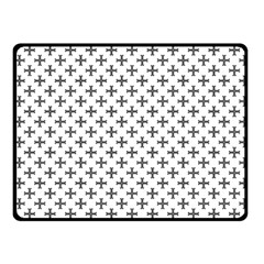 Black Cross Fleece Blanket (small) by jumpercat