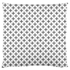 Black Cross Large Cushion Case (two Sides) by jumpercat