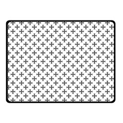 Black Cross Double Sided Fleece Blanket (small)  by jumpercat