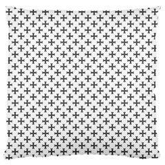 Black Cross Standard Flano Cushion Case (one Side) by jumpercat