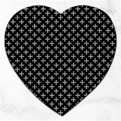 White Cross Jigsaw Puzzle (heart) by jumpercat