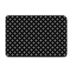 White Cross Small Doormat  by jumpercat