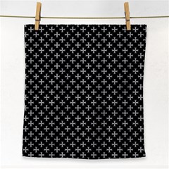 White Cross Face Towel by jumpercat