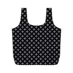 White Cross Full Print Recycle Bags (m)  by jumpercat