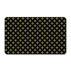 Yellow Cross Magnet (rectangular) by jumpercat