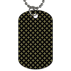 Yellow Cross Dog Tag (one Side) by jumpercat