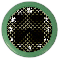 Yellow Cross Color Wall Clocks by jumpercat