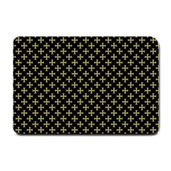 Yellow Cross Small Doormat  by jumpercat