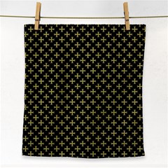 Yellow Cross Face Towel by jumpercat