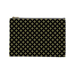 Yellow Cross Cosmetic Bag (large)  by jumpercat