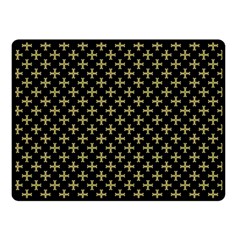 Yellow Cross Fleece Blanket (small) by jumpercat