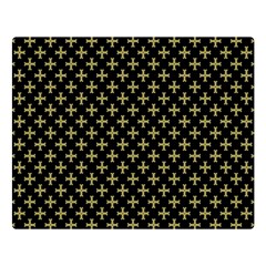 Yellow Cross Double Sided Flano Blanket (large)  by jumpercat