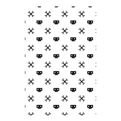 Black Pixel Skull Pirate Shower Curtain 48  X 72  (small)  by jumpercat