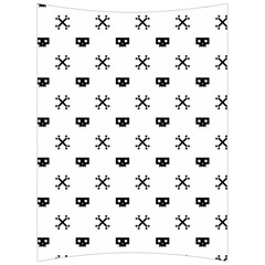 Black Pixel Skull Pirate Back Support Cushion