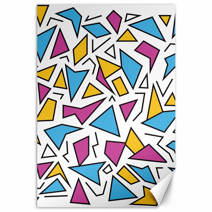 Retro Shapes 01 Canvas 12  x 18  