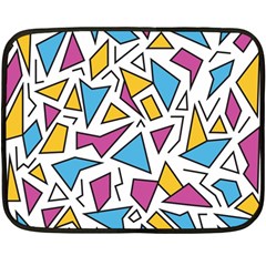 Retro Shapes 01 Double Sided Fleece Blanket (mini)  by jumpercat