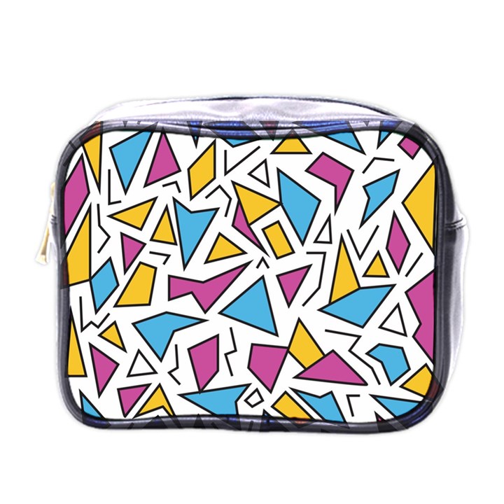 Retro Shapes 01 Mini Toiletries Bags