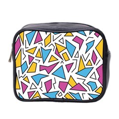 Retro Shapes 01 Mini Toiletries Bag 2-side by jumpercat