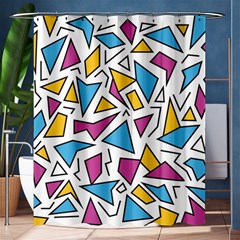 Retro Shapes 01 Shower Curtain 60  X 72  (medium)  by jumpercat