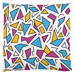 Retro Shapes 01 Large Cushion Case (one Side) by jumpercat