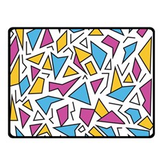 Retro Shapes 01 Double Sided Fleece Blanket (small)  by jumpercat